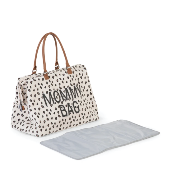 Jill and Julie Mommy Bag - Canvas Leopard | Bump Boxes